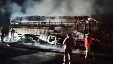 భీమవరం సమీపంలో NH-16పై Bus Fire Accident.. తృటిలో తప్పిన భారీ ప్రమాదం